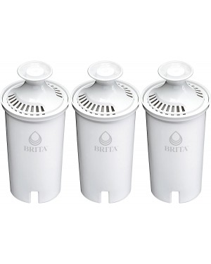 Brita Standard Water Filter Replacements for Pitchers and Dispensers, Lasts 2 Months, Reduces Chlorine Taste and Odor, 3 Count