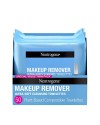 Neutrogena Makeup Remover Cleansing Face Wipes, Daily Cleansing Facial Towelettes Remove Makeup &amp; Waterproof Mascara, Alcohol-Free, 100% Plant-Based Fibers, Value Twin Pack, 25 count, 2 pk