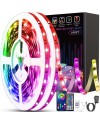 Tenmiro Led Lights for Bedroom 100ft (2 Rolls of 50ft) Music Sync Color Changing LED Strip Lights with Remote and App Control 5050 RGB LED Strip, LED Lights for Room Home Party Decoration