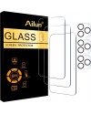 Ailun 3 Pack Screen Protector for iPhone 14 Pro Max[6.7 inch] + 3 Pack Camera Lens Protector,Sensor Protection,Dynamic Island Compatible,Case Friendly Tempered Glass Film,[9H Hardness] - HD