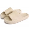 rosyclo Cloud Slippers for Women and Men, Massage Shower Bathroom Non-Slip Quick Drying Open Toe Super Soft Comfy Thick Sole Home House Cloud Cushion Slide Sandals for Indoor &amp; Outdoor Platform Shoes