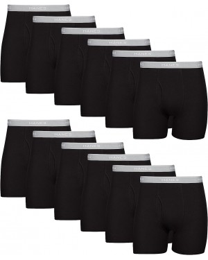 Hanes Boxer Briefs, Cool Dri Moisture-Wicking Underwear, Cotton No-Ride-up for Men, Multi-Packs Available
