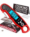 Alpha Grillers Instant Read Meat Thermometer for Grill and Cooking. Best Waterproof Ultra Fast Thermometer with Backlight &amp; Calibration. Digital Food Probe for Kitchen, Outdoor Grilling and BBQ!