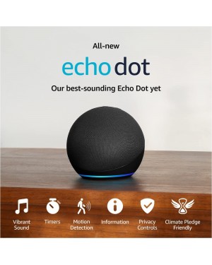 All-New Echo Dot (5th Gen, 2022 release) | Smart speaker with Alexa | Charcoal
